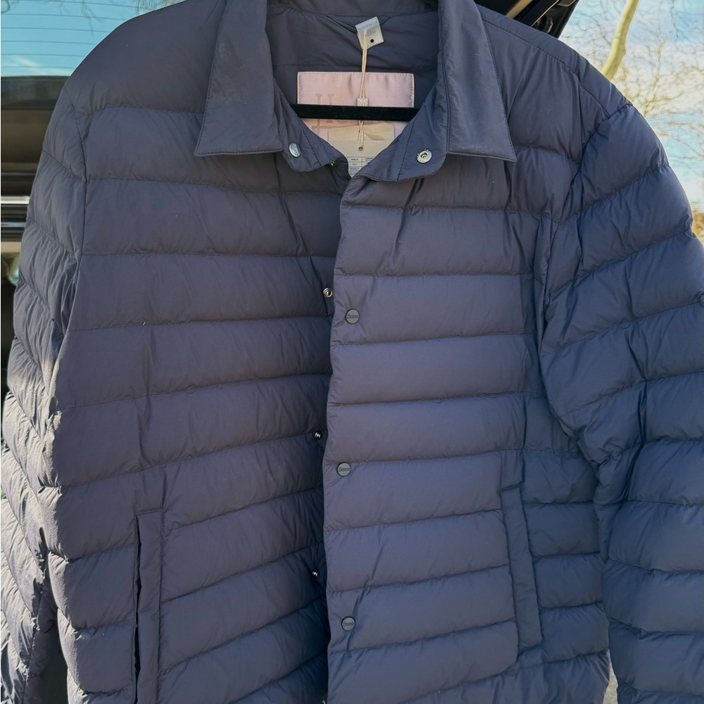 HERNO RESORT 100% Genuine Blue Puffer Jacket w/Insulated Design sz.56 (XXL), NWT